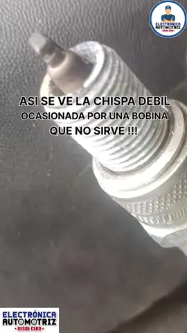 ASI SE VE LA CHISPA DEBIL  #electronicaautomotriz #mecanicaautomotriz #electricidadautomotriz 
