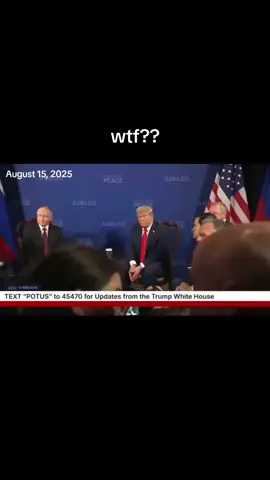 Trump–Putin meeeting in Alaska, the White House abruptly cut the live-stream feed, and all media quickly ejected from the room. #fyp 