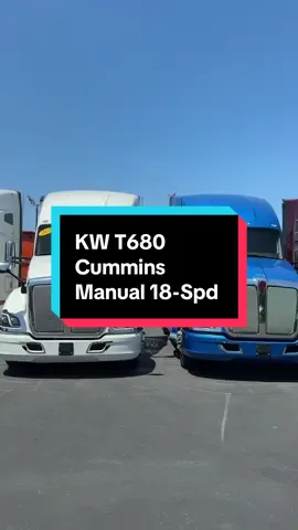Which one you picking? Both are 2022 Kenworth T680s Cummins 18-Spd 500 HP 🤍💙 AVAILABLE❗️ Give us a call (956) 661-8031 to secure yours today! #bordertrucksales #18wheeler #956valleytrucks #fyppppppppppppppppppppppp #trucksforsale 