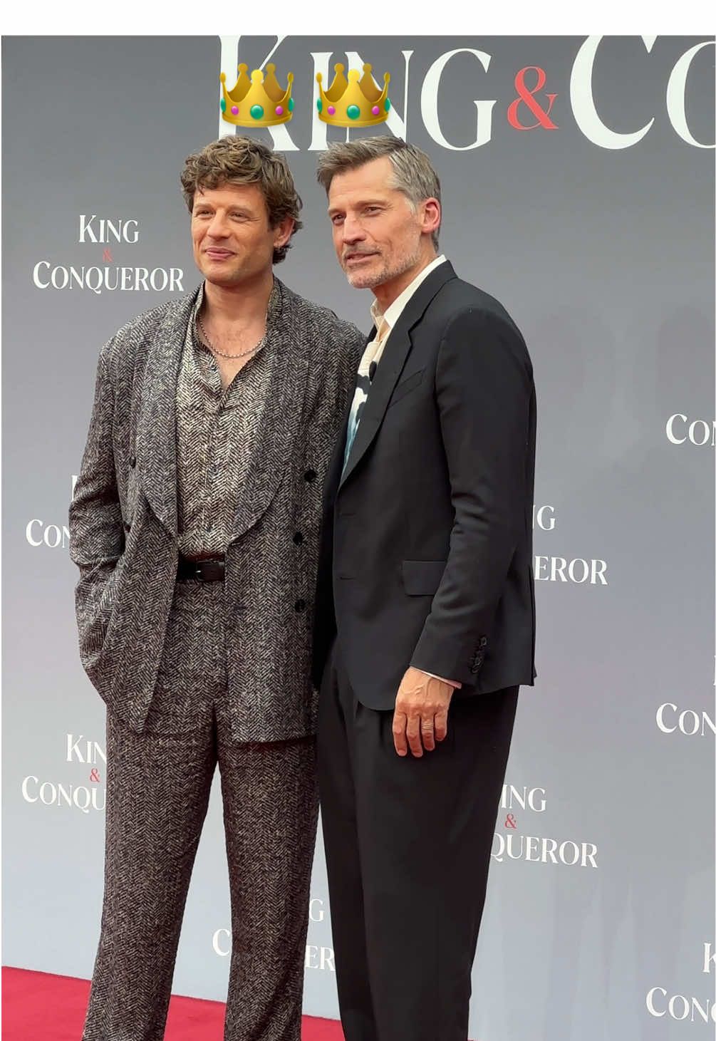 All rise for your King & Conqueror 👑⚔️ James Norton & Nikolaj-Coster Waldau going head to head in an epic historic drama about the battle of Hastings? Oh, I am SO sat 🙇🏼‍♀️ 📺 Full chats with these two from the premiere over on @ODE 🤓 Ps this medievial candy shop remix slaps 💃 #KingAndConquerer #JamesNorton #NikolajCosterWaldau #GameOfThrones #WhatToWatch @BBC  
