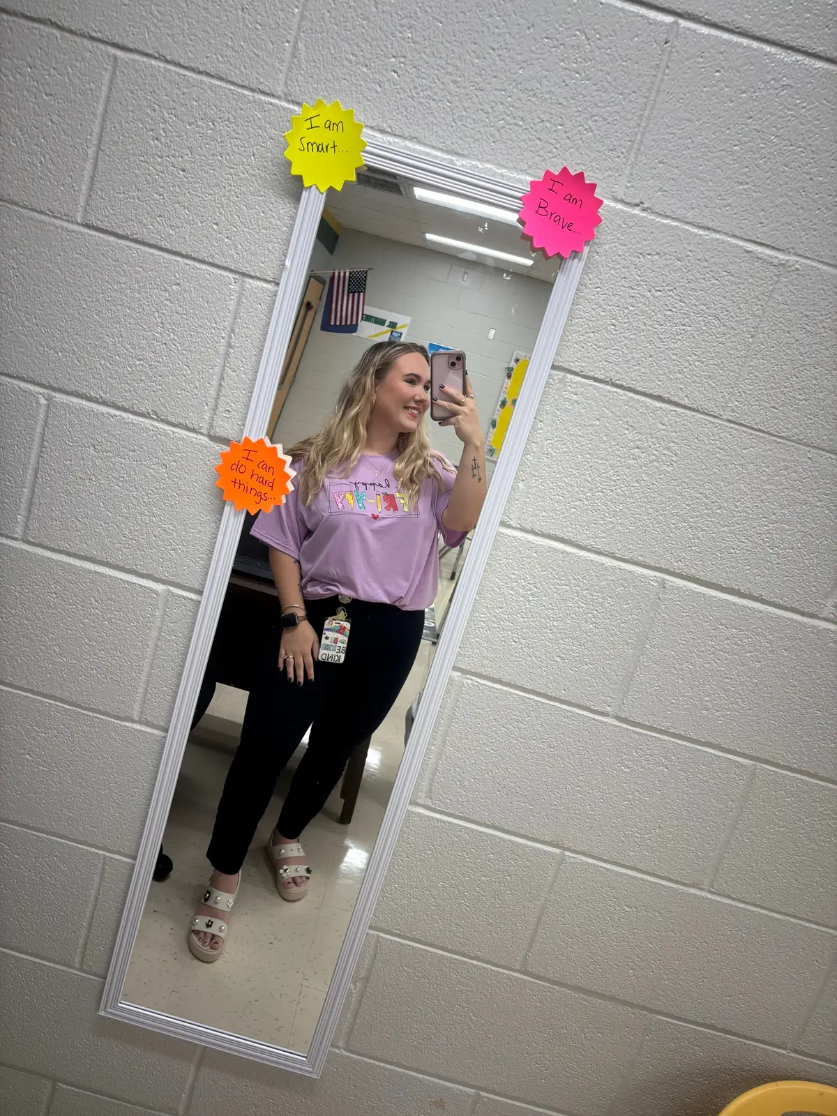 Trying to make sure my outfit each day has a pop of color…. Corporate me would be crying with the color 🤣 