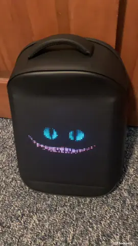 LED Backpack for Men, Motorcycle Devil eyes Backpack With DIY Programmable Hard Shell Large Capacity Waterproof Helmet Laptop Bag TikTokShopBacktoSchool dirt bike accessories #ledbackpack #digitalbackpack #backpackwithscreen 