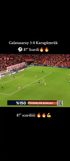 💛❤️Galatasaray 3-0 Karagümrük🔥🔥 ⚽️ 87' Icardi💪