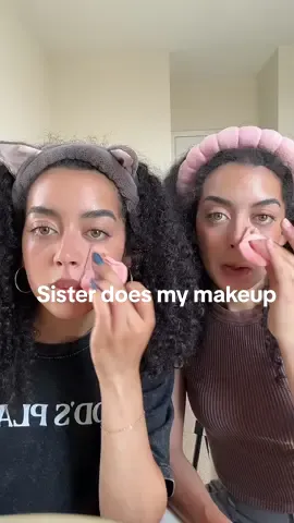 1 makeup look 2 sisters 