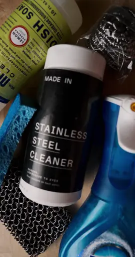 Pan cleaning 101: -For stainless steel, use a dedicated stainless steel cleaner and scrubber (you can usually find it next to the steel wool at your grocery store). After applying the stainless cleaner, use the scrubber to get off any build up, then follow up with dish soap. -For CeramiClad, a mild soap and non-abrasive sponge is all you need. Anything more than that risks damaging the ceramic coating. If you do scratch your ceramic, you never need to worry about harmful chemicals leeching from our pans — they're the exact same construction as our uncoated stainless steel pans underneath the ceramic. -For carbon steel, avoid soap. Just rinse with hot water and scrub out any residue with a chainmail scrubber, brush and coarse salt. Make sure it's fully dry before storing to avoid rust! #cleaningtiktok #stainlesssteel #carbonsteel #ceramiccoating #ceramiccookware #satisfyingcleaning #cleaninghacks #cleaningtips
