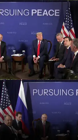 Les images du sommet entre Trump, Poutine et leurs conseillers qui débute à Anchorage