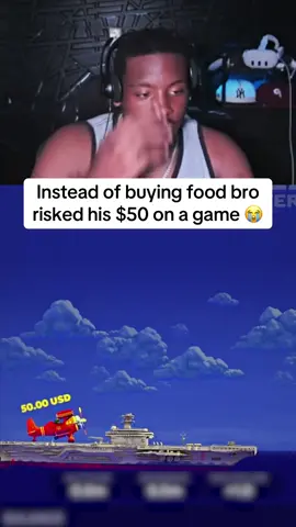 Instead of buying food bro risked his $50 on a game 😭 #streaming #avia #kick #planegame #aviamasters 