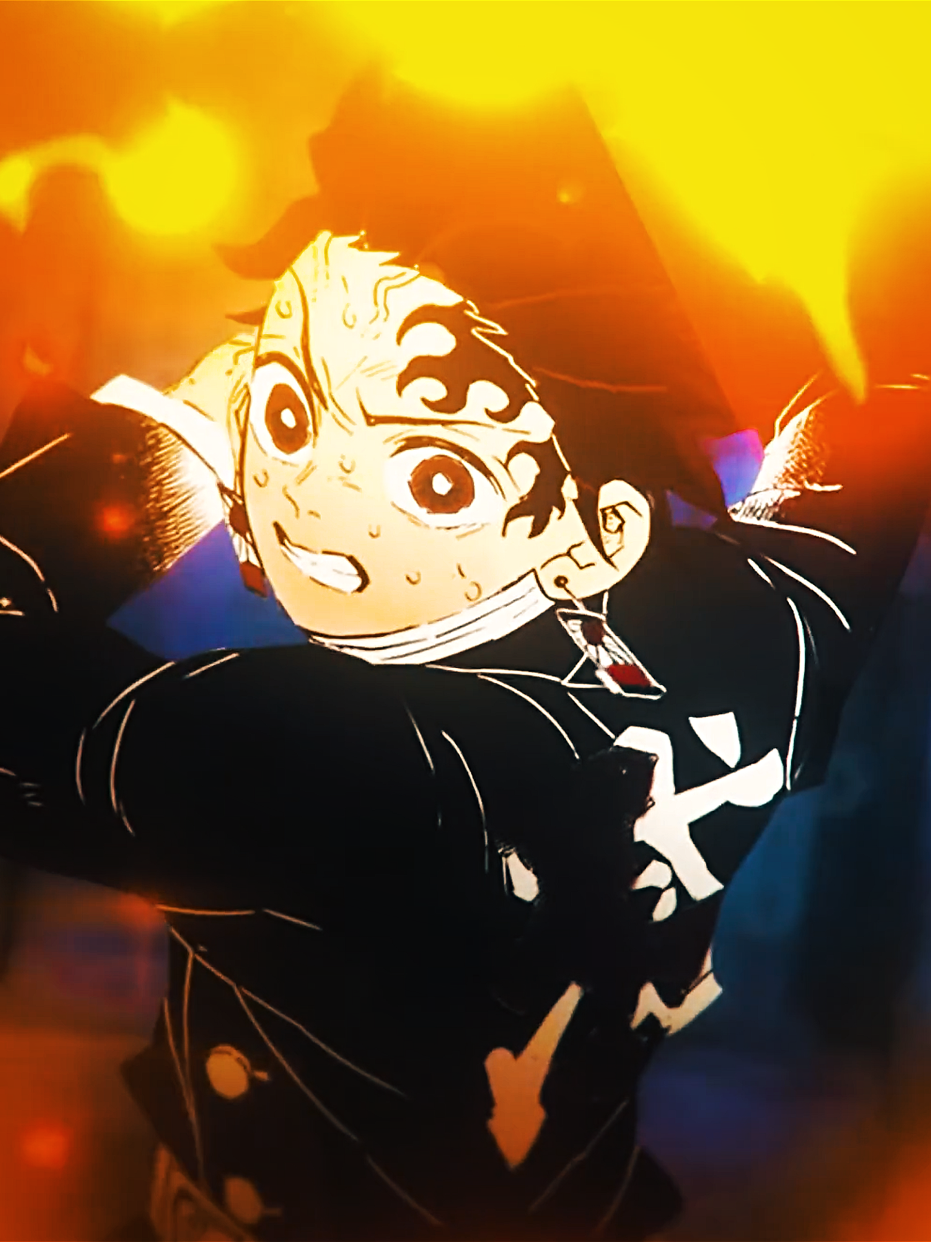 Burning sword = Hinokami Kagura 🔥 ♫ Song: FUNK Do Elevator ♫ (What next character do I make in this style? Comment!!! 😳) #tanjiro #demonslayer #animeedit #photocomment #mixtape