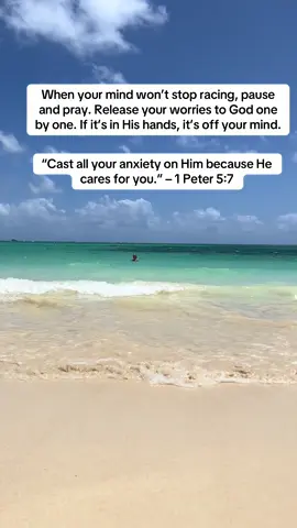 Stop stressing and overhinking. Cast your worries to God. He will surely help you through it. #motivationalquotes #inspirationalquotes #creatorsearchinsights #letgoandletgod