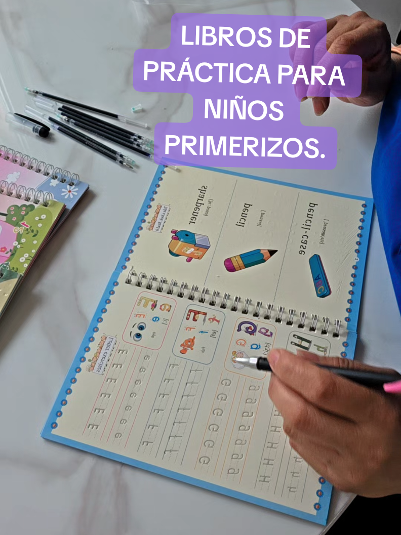 LIBROS DE PRÁCTICA PARA NIÑOS PRIMERIZOS ESTO ES UNA GRAN AYUDA PARA LOS NIÑOS QUE EMPIEZAN EN LA ESCUELA. PARA QUE PRACTIQUEN LAS LETRAS DIBUJEN. O NÚMEROS TE LO RECOMIENDO CARITO. ANARANJADO #regresoaclases #libros #practica #niños #tiktokshop 