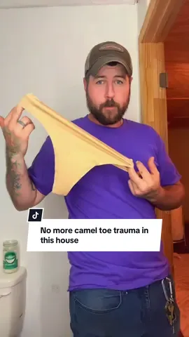If your husband isn’t this supportive, get a new one. OEAK 3PCS Camel Toe Cover Thong @Hooks With Horns 