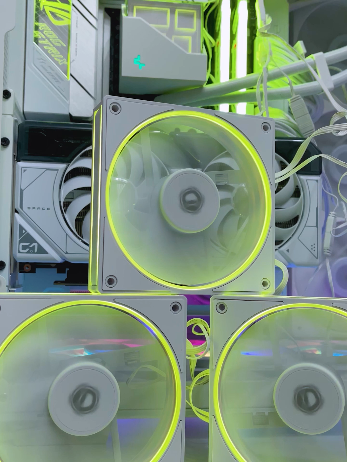 Set 3x Coolers Id-cooling Af-127-argb-w Trio Leds Argb Y Pwm