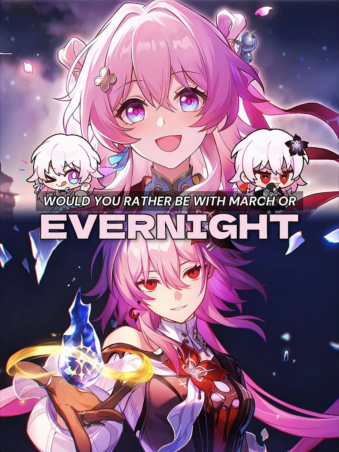 ◜ ♡ ◞ EVERNIGHT YOU ARE COMING HOME! 🌺.. #HonkaiStarRail #hsrcreators #evernight #march7th #fyp 