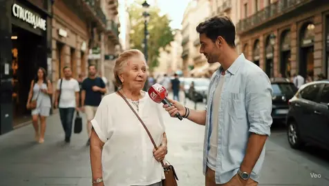 Que suerte señora!!! 🤣🤣🤣🤣 #ia #videos #veo3 #risas #humor 