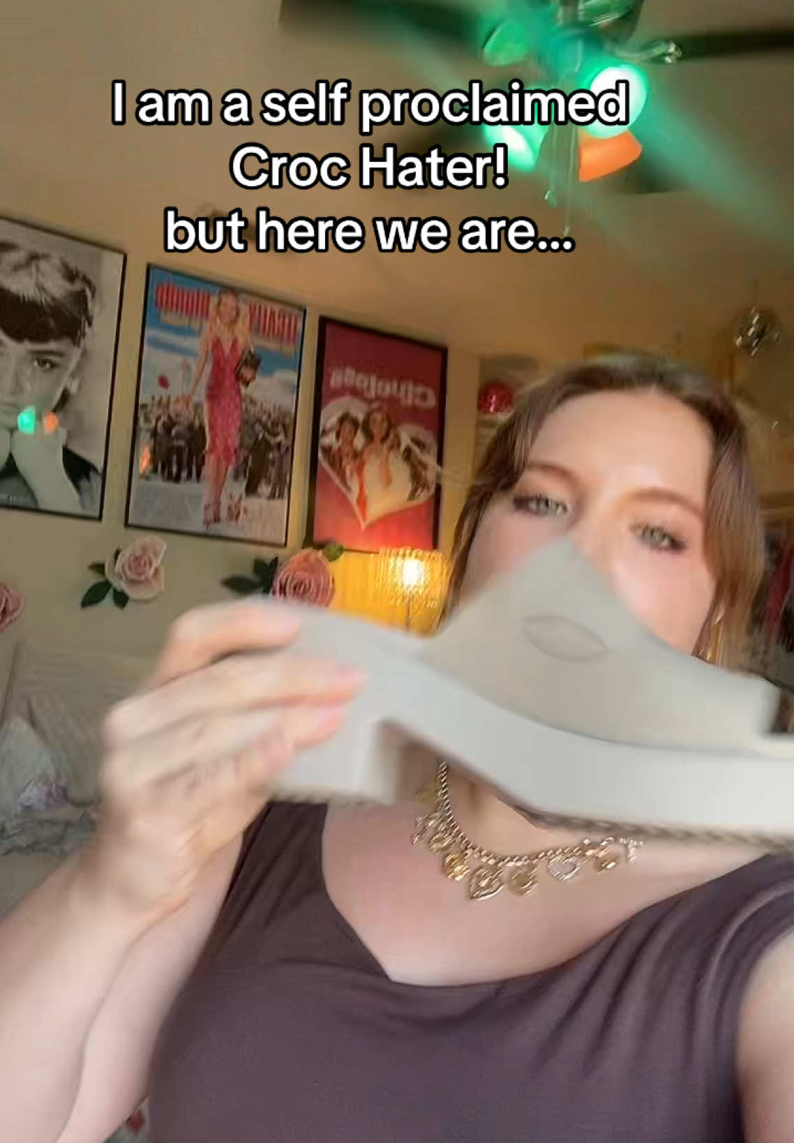I always said I would NEVER wear @Crocs  but these changed my mind! I only wear heels as a 5’2” squatty girl, and these are AMAZING! I can wear them all day. Love, a former Croc Hater! #filterdidmedirty #crocs #shoes #comfyshoes #outfit #bestheels #widefeet #heels #outfit 