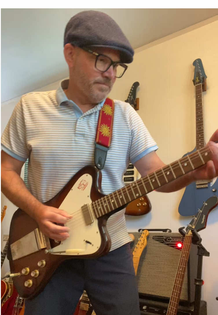 The bridge pickup of the recent reissue Firebird V has got some killer growl and bite #guitar #gibsonfirebird #rock #trending #foryou 