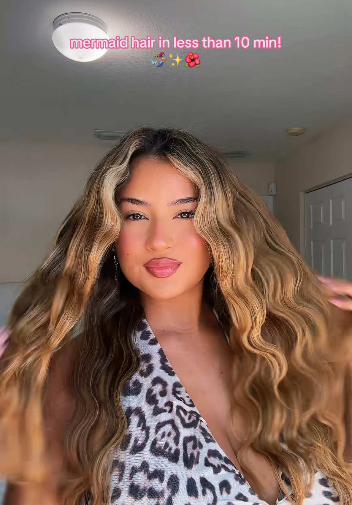 i swear i do this every time im running late, it never fails! 😍 @TYMO BEAUTY US #mermaidhair #wavyhair #hairtutorial 
