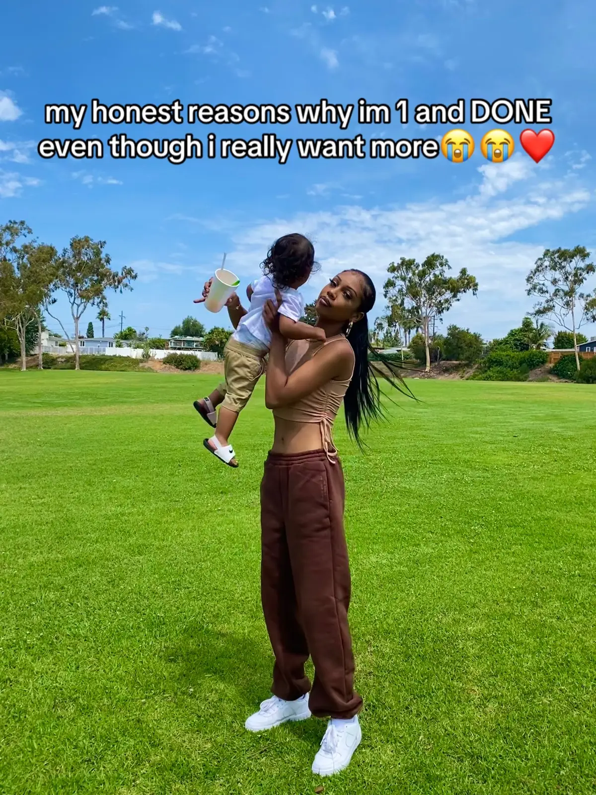 a piece of me hurts that im not having any more children but then i snap back to reality (and still feel a little sad lol) im just going think these emotions are normal as a mom 😭😭🫂 #momthoughts #oneanddone #momof1 #momlifebelikethat #momlifeiscrazy 