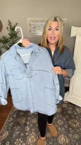 Timeless, effortless, and so versatile ✨ Denim Tunic — perfect for layering, leggings, or styled on its own. @Tankaneo US #DenimTunic #Tunic #leggingsout #TikTokShopCreatorPicks #CreatorIcons 