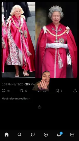 Yall need to stop trying to comparing Camilla to hmtq cause this is just crazyyyyy #QueenElizabeth #hmtq #queentampon #cowmilla #theroyalfamily 