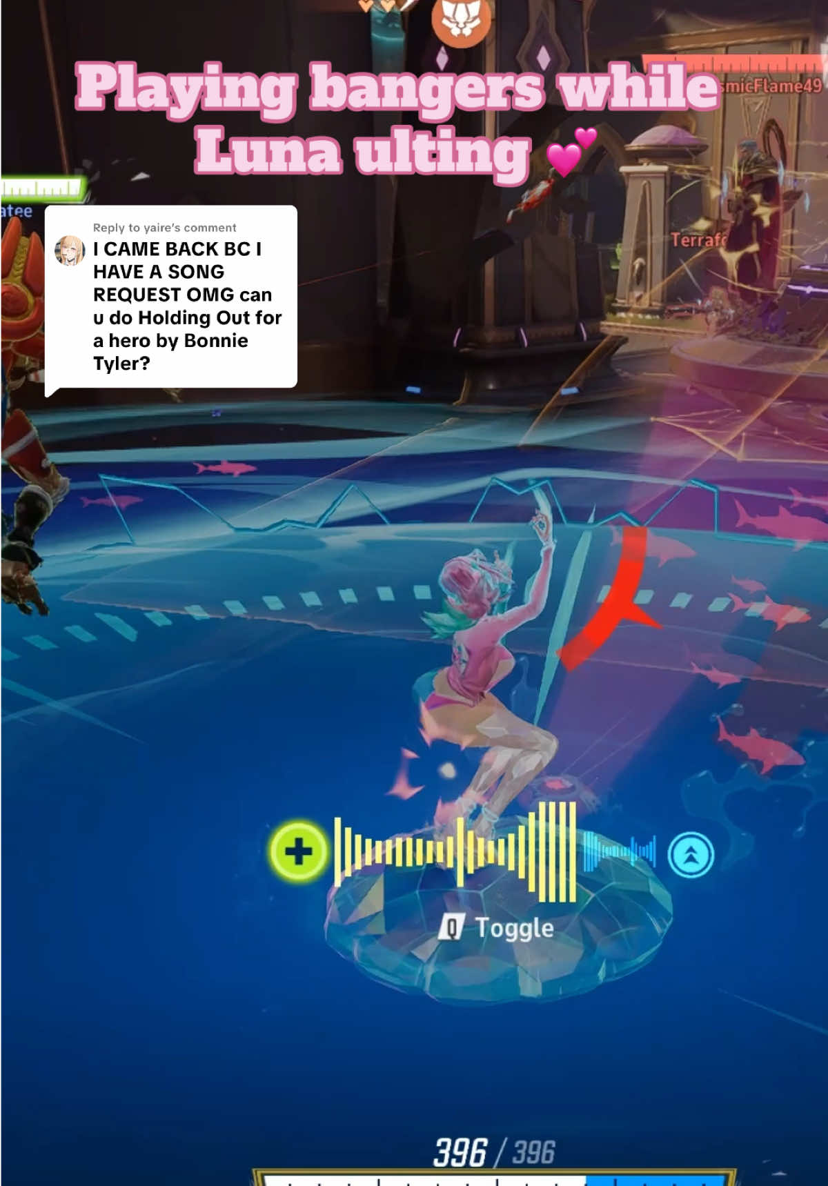 Replying to @yaire this song was so fun ☺️ and my teammates had fun as well 💕 what a lobby 😭 let me know what songs you guys want to see next! #lunasnow #marvelrivals #marvel #marvelrivalsgameplay #fyp i stream every weeknight my socials are in my bio 💗💗💗