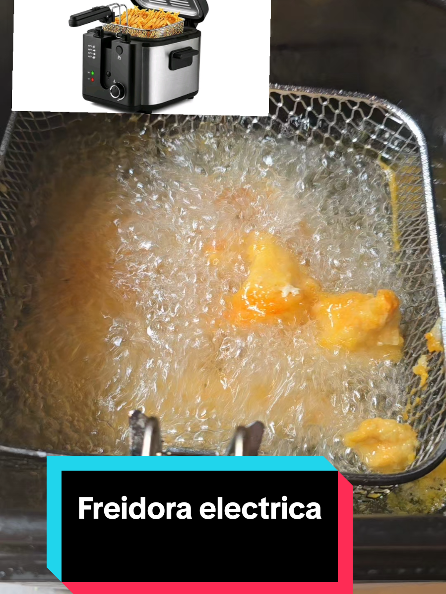 Freidora electrica de 1500 w Olla facil de limpiar #freidoraelectrica #cosinando #tiktokshop 