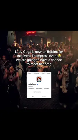 She is collabing with Dress To Impress on Roblox and will meet her fans #ladygaga #littlemonsters #parati #fyp #viral 