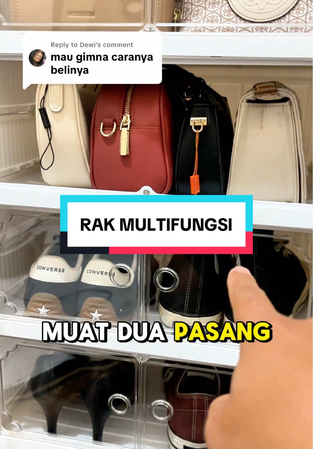 Replying to @Dewi #raksepatuminimalis #raksepatutertutupantidebu #modalkontendoang #raksepatuaesthetic #raksepatususun 