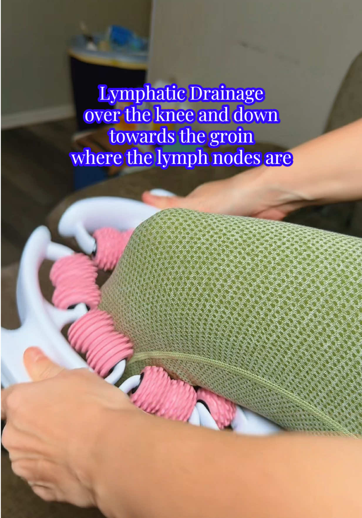 Myofascial release and lymphatic drainage. #fascia #fasciaroller #myofascialrelease #lymphaticdrainage #lipedema #celluliteroller 