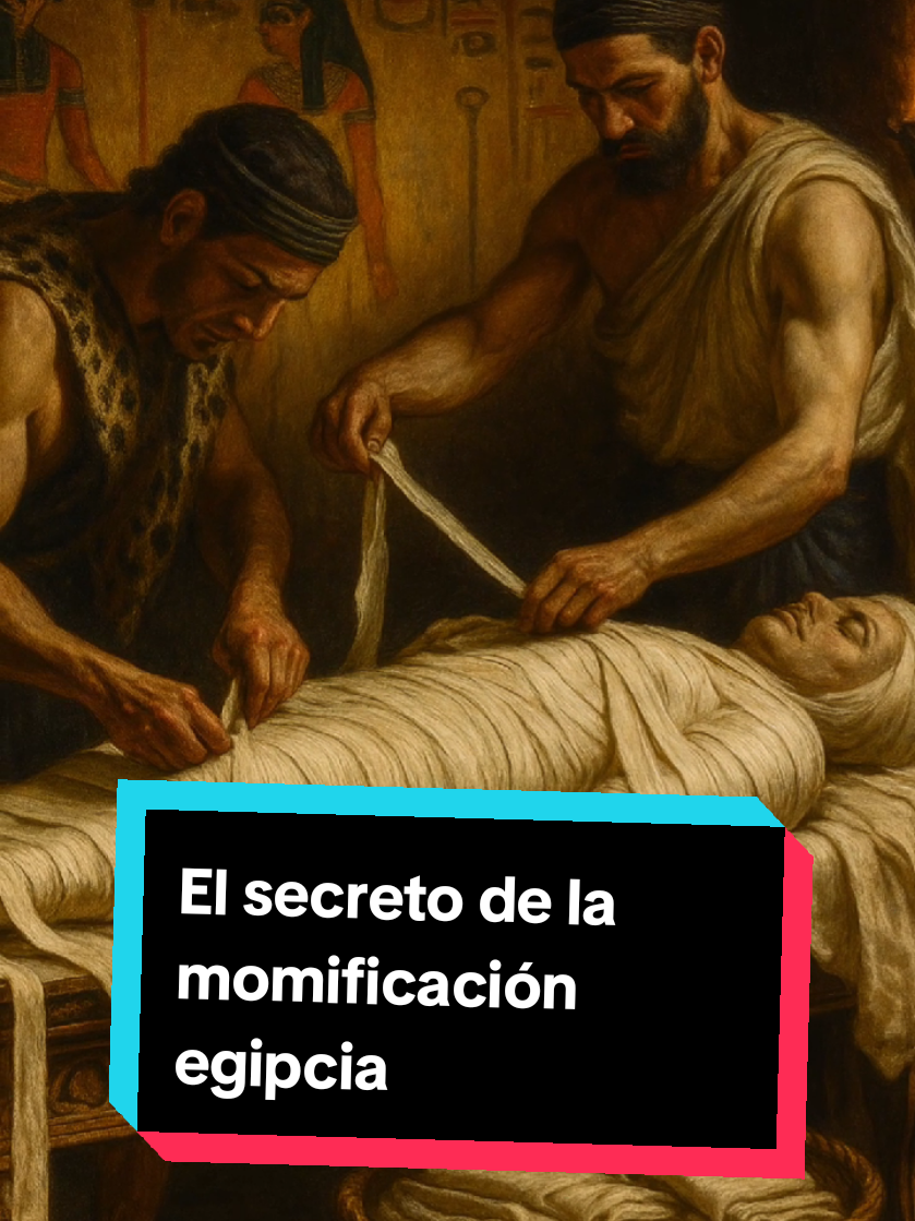 ¿Sabías que en el antiguo Egipto el cuerpo era cubierto con sal de natrón durante 70 días para deshidratarlo y preservarlo durante la momificación? #historia #egipto #momificacion #curiosidad 