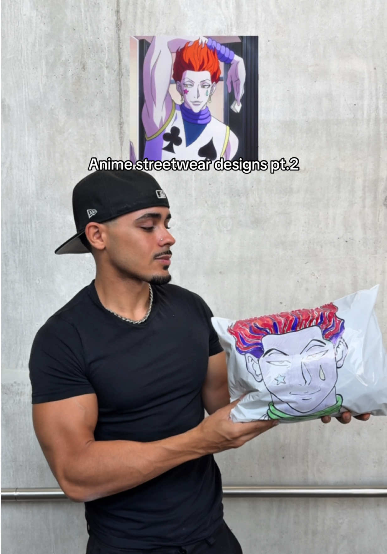 For the people who like the more subtle references 🤞🏽 #anime #hxh #hisoka #streetwear #fashion 