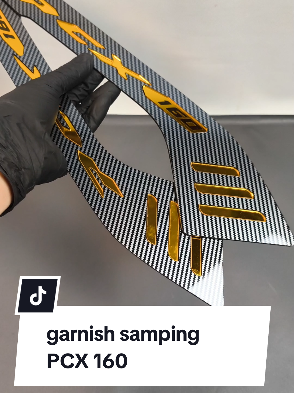COVER GARNISH SAMPING PCX 160 SIDE DECK PAD GARNISH PCX 160 SIDE DECK PAD CARBON Motorcycle #pcx160 #aksesoris #variasicarbon #motorcycle #garnishpcx160 