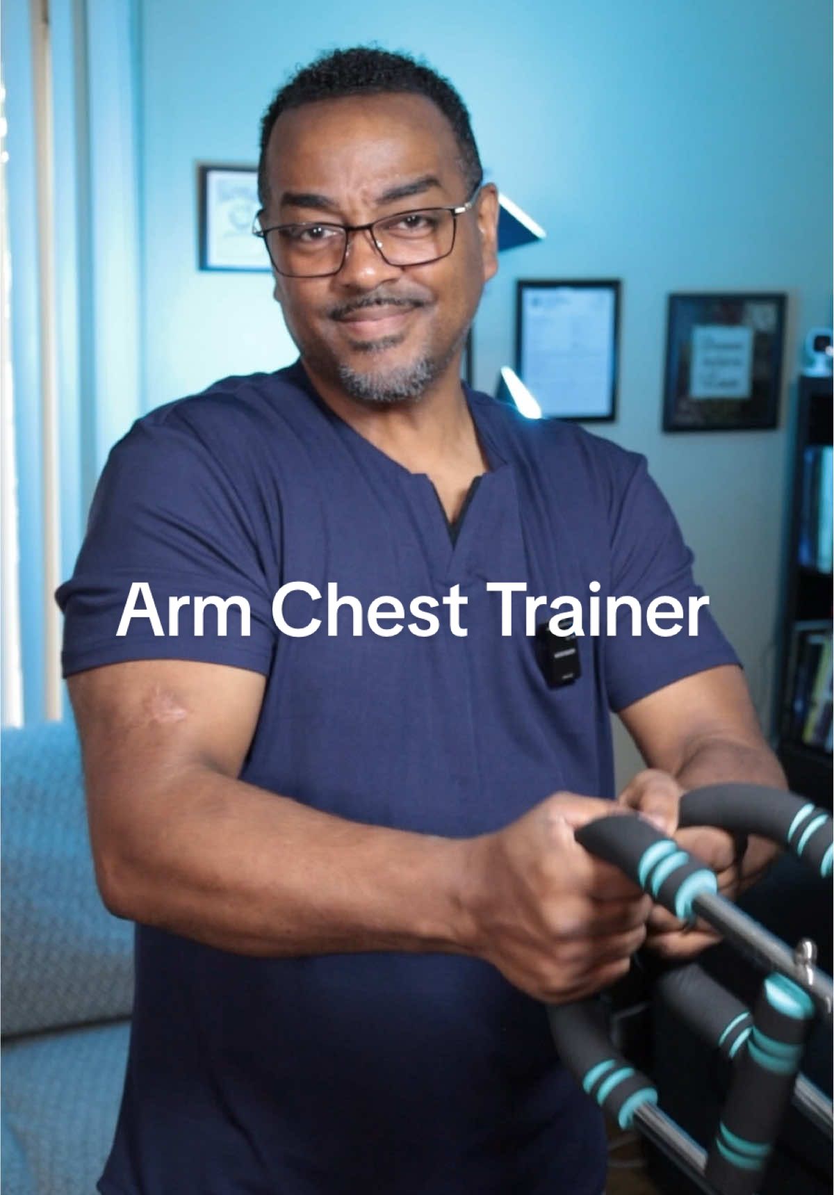🔥 Build chest & arm strength anywhere! 💪 Adjustable resistance + anti-slip grips = a workout that grows with you. #MuscleTrainer #HomeWorkout #StrengthTraining #AdjustableResistance #FitnessTool  