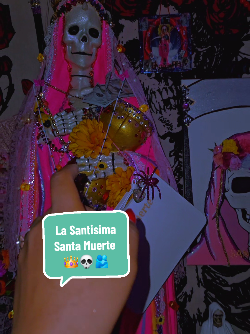 I love you Madre bella, hoy y siempre, gracias👑💀🫂👭💋🫶👯‍♀️🧿🕯🪞 #santisimamuerte #lasantisimamuerte #santamuertedevotee #santamuerte #lasantamuerte 