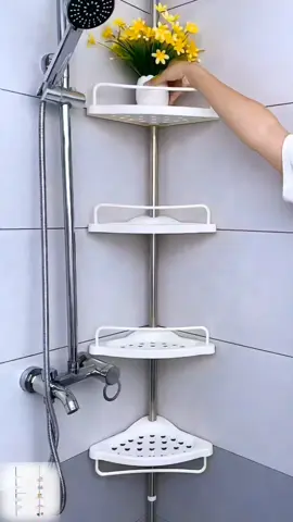 Rak penaruh barang ini juga boleh diletakkan di sudut bilik mandi.#rak #goodthing #foryou #tiktok #fyp 