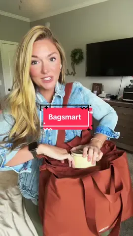 The ultimate work back with a spot for your water bottle! #bagsmart #workbag #bagsmartworkbag #cuteworkbag 