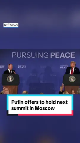 Following the Alaska summit, Russian President Vladimir Putin quipped that the next time he meets US President Donald Trump should be in Moscow. Responding, Mr Trump said he “could get a little heat over that” but said it was a possibility. The press conference finished without the two facing any questions. Link in bio to read more📲 #rtenews #us #ukraine #russia #donaldtrump