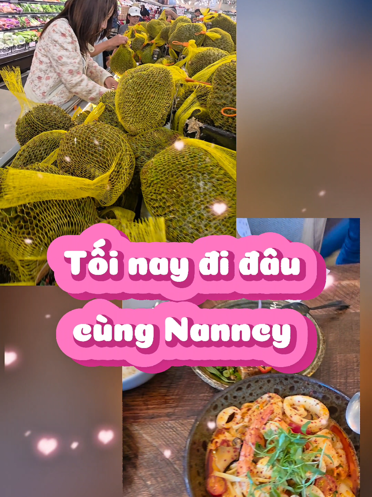 Tối nay đi đâu cùng Nanncy ? Đi mua sầu riêng tại chợ H 'mart mới mở và ăn uống chia tay chiều mưa #anngon #mukbang #Foodie #cuocsongmy #reviewanngon 