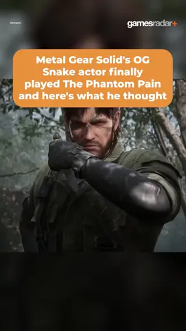 Metal Gear Solid's OG Snake actor finally played The Phantom Pain and here's what he thought 👀 #metalgearsolid #hideokojima #konami
