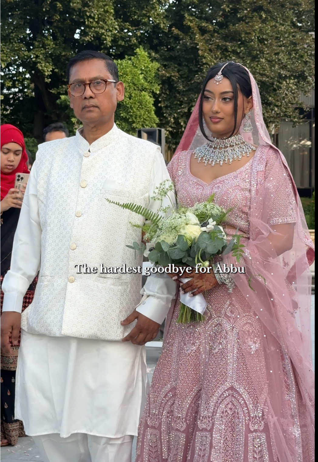 This day Abbu gave away his world.  #bengaliwedding #desibride #browngirlproblems #desiwedding #bridallehenga 