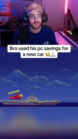 Bro used his pc savings for a used car 😂🙏 #streamer #streaming #fyp 