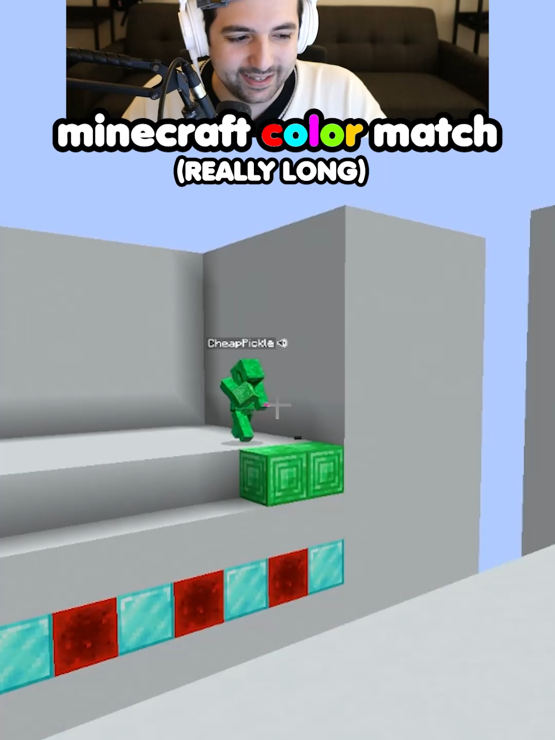 color match really long #Minecraft #minecraftmemes