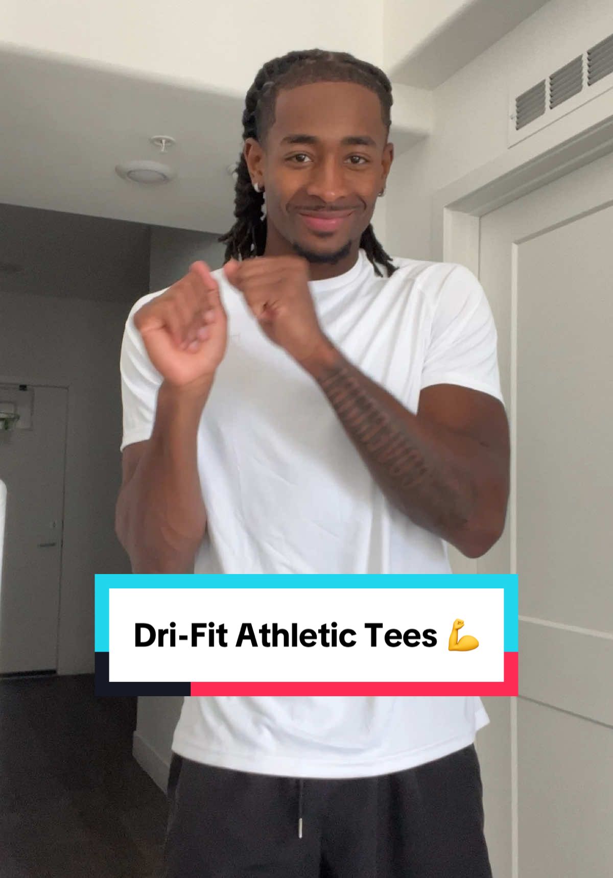 High quality Dri Fit T-shirt, breathable, & feels good to have on 🔥💪 @ggradual.lewis #drifitshirt #drifit #athleticwear #workouttiktok #gymwear 