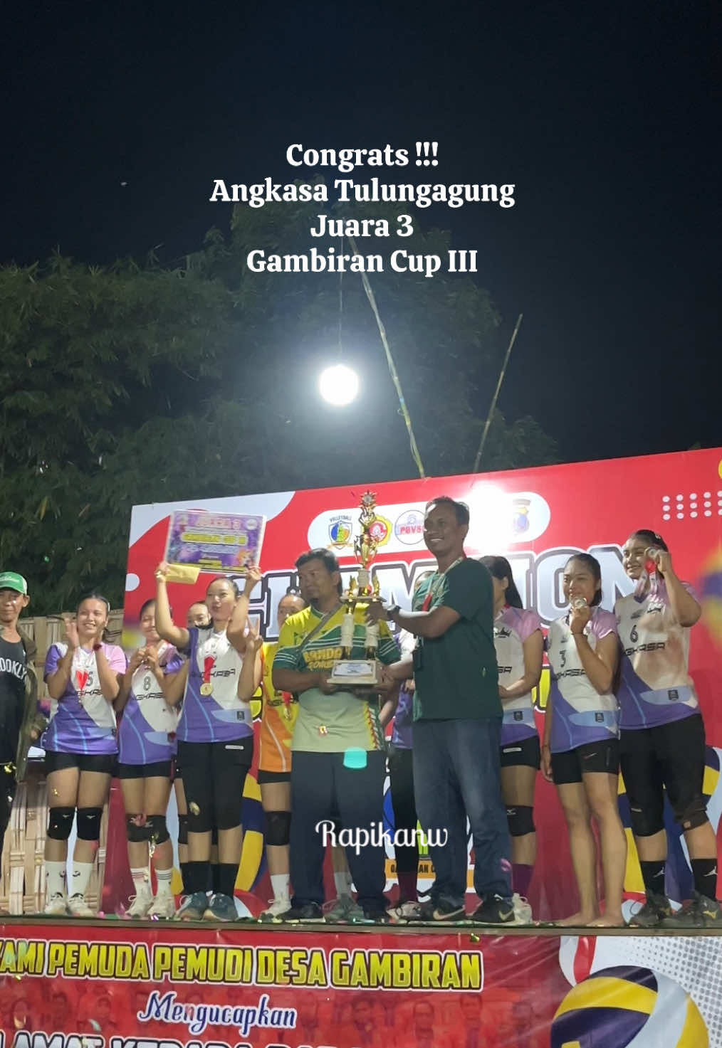 Congrats ! Juara 3 Gambiran Cup III - angkasa tulungagung - #volliasik #volicantik #volitarkam #voliindonesia 
