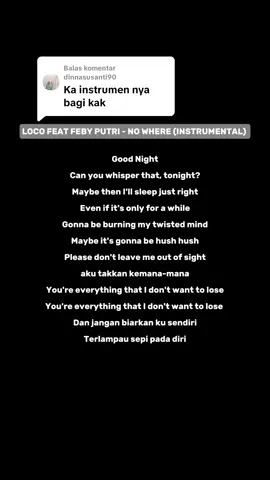 Membalas @dinnasusanti90 ini ya instrumentnya #Loco #febyputri #nowhere #instrument 