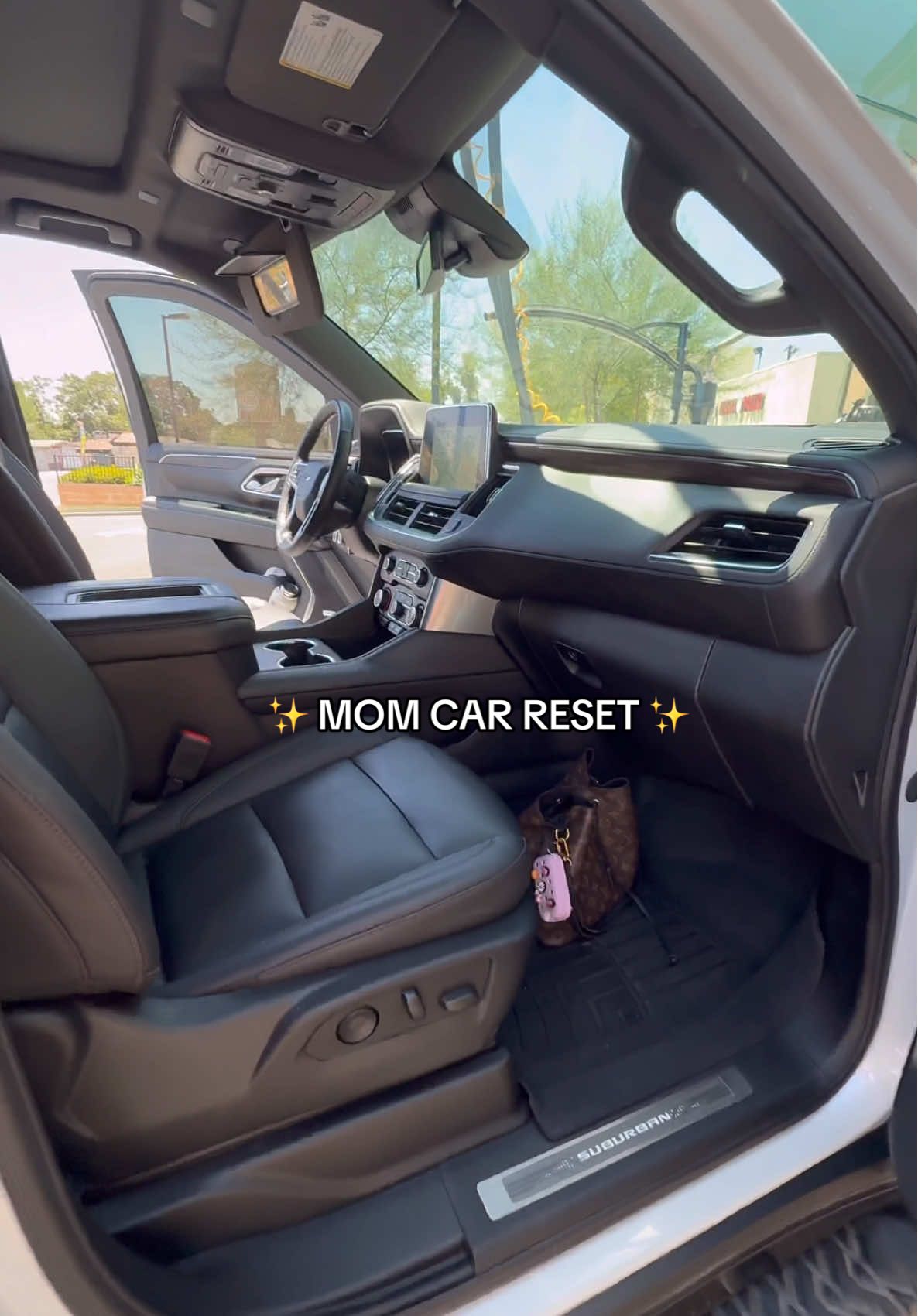 My hubby doing all the work while I’m just there like 😌🤳🏻✨ #momcar #carcleaning #motherhood #mommotivation #MomsofTikTok 
