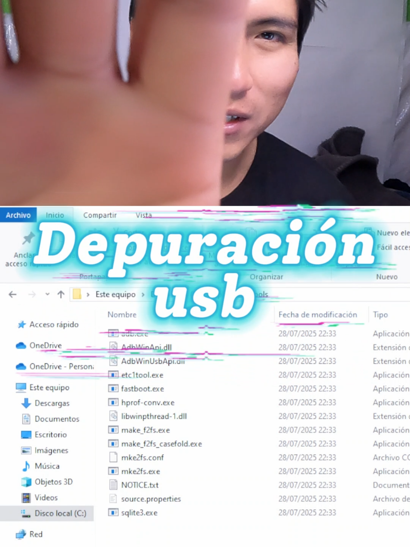 adb en android #cmd #usb #depuracion #install #informatica 