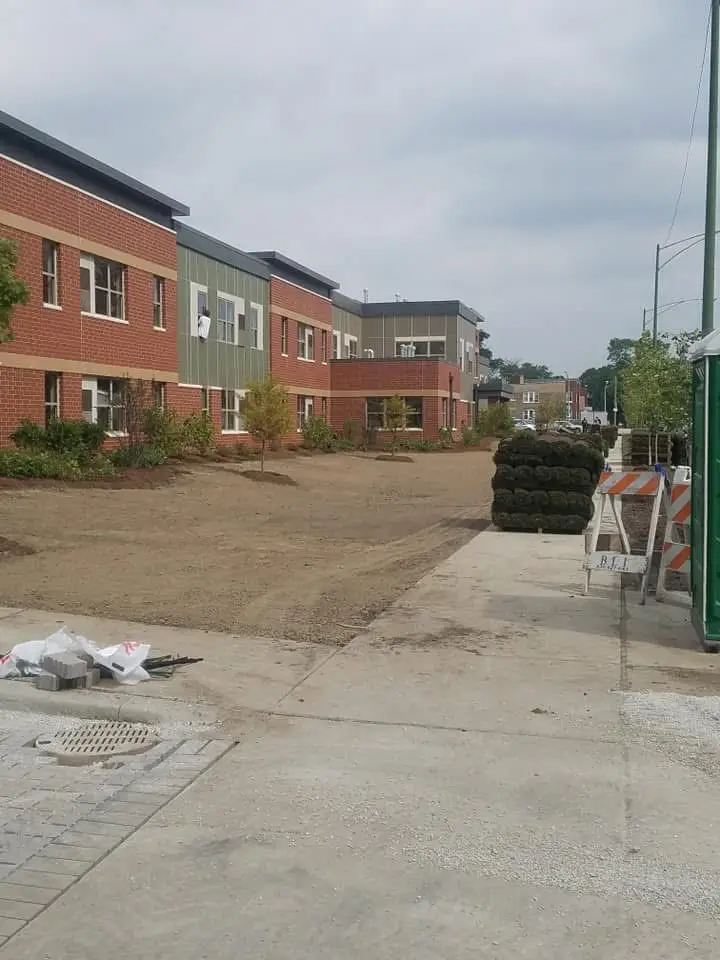 For all of your lawn renovation needs, contact us today. We can provide a comprehensive makeover for you. If you’re looking for brick pavers, patios and driveways, we can accommodate your requirements. Contact us today. #fyp #landscaping #chicagolandscaper #sodinstallation 