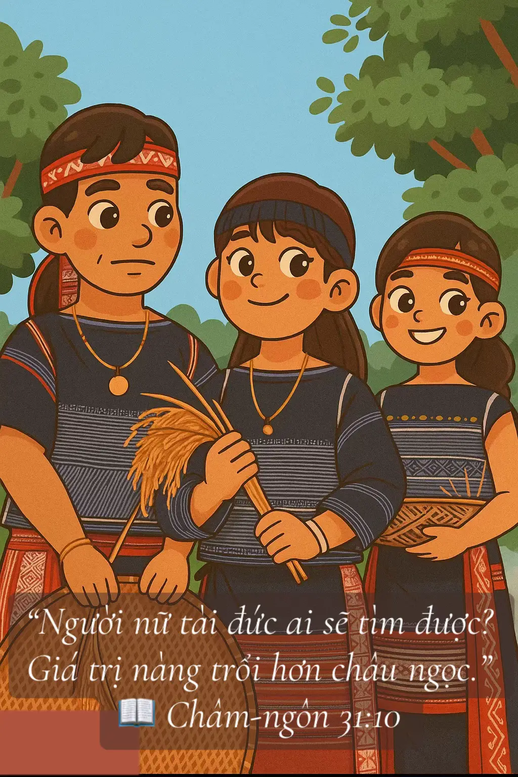 “Người nữ tài đức ai sẽ tìm được? Giá trị nàng trổi hơn châu ngọc.” 📖 Châm-ngôn 31:10 #ThankGod #Godislove 