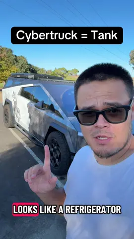 Starship Cybertruck turned into a tank. Not a refrigerator. #elonmusk #tesla #cybertruck 
